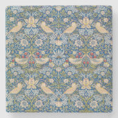 Bird Art Nouveau Design Steinuntersetzer (Vorderseite)