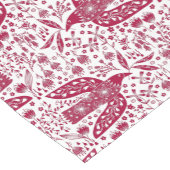 Bird Art Red Kurzer Tischläufer (Ecke)