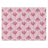 Bird Art Red White Tischdecke (Vorderseite (Horizontal))