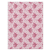 Bird Art Red White Tischdecke (Vorderseite)