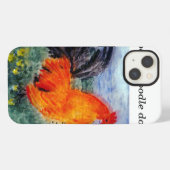 Bird Art Rooster Chicken Funny iPhone Hülle (Rückseite (Horizontal))