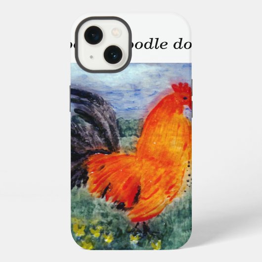 Bird Art Rooster Chicken Funny iPhone Hülle (Rückseite)