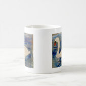 Bird Art Swan Reflections Kaffeetasse (Mittel)
