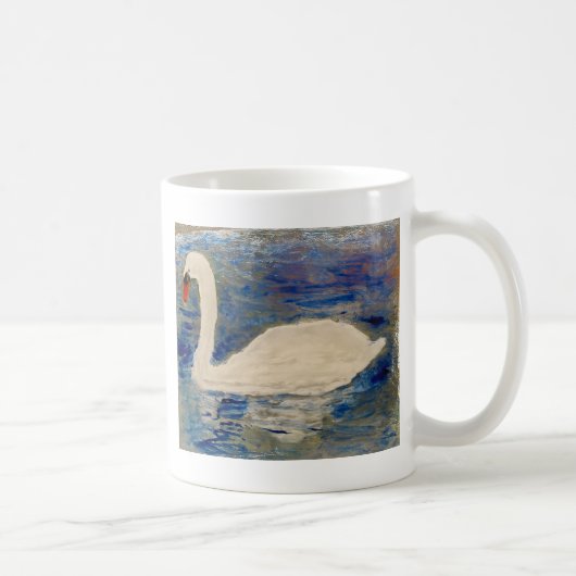 Bird Art Swan Reflections Kaffeetasse (Rechts)