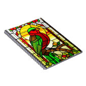 Bird Artwork in fett dekorativen Mustern Notizblock (Rechte Seite)