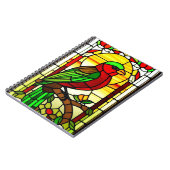 Bird Artwork in fett dekorativen Mustern Notizblock (Linke Seite)
