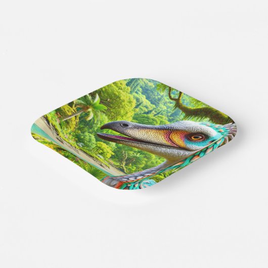 Bird Artwork Pappteller (Gewinkelt)