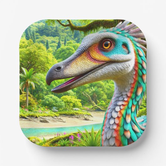 Bird Artwork Pappteller (Vorderseite)