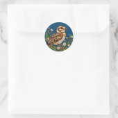Bird Arwork Runder Aufkleber (Tasche)