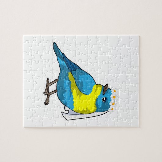Bird as Bride with Wreath of Blume Puzzle (Horizontal)