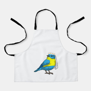 Bird as Bride with Wreath of Blume Schürze