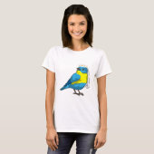 Bird as Bride with Wreath of Blume T-Shirt (Vorne ganz)