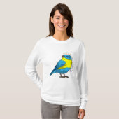 Bird as Bride with Wreath of Blume T-Shirt (Vorne ganz)