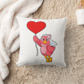 Bird as Bridge mit Veil & Heart Balloon Kissen (Decke)