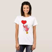 Bird as Bridge mit Veil & Heart Balloon T-Shirt (Vorne ganz)