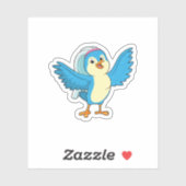 Bird as Bridge with Veil Aufkleber (Blatt)