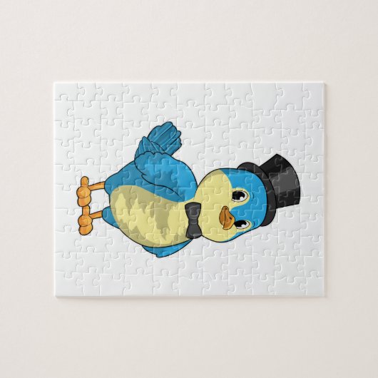Bird as Groom with Ribbon Puzzle (Horizontal)