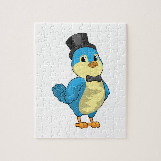 Bird as Groom with Ribbon Puzzle (Vertikal)
