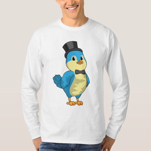 Bird as Groom with Ribbon T-Shirt (Vorderseite)