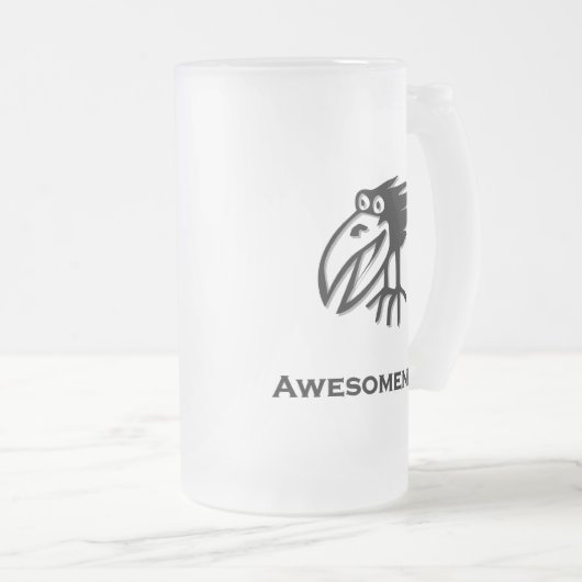 Bird Awesomness Mattglas Bierglas (VorderseiteRechts)