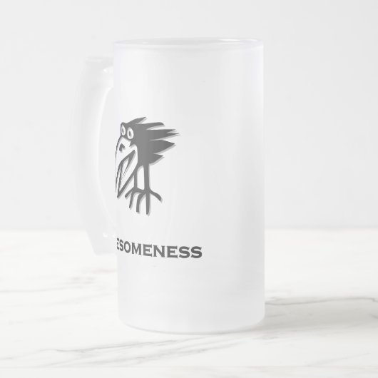 Bird Awesomness Mattglas Bierglas (Vorderseite Links)