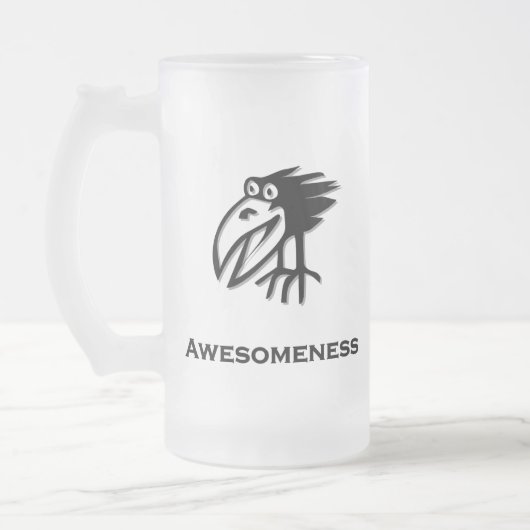 Bird Awesomness Mattglas Bierglas (Links)