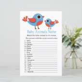 Bird Baby Animals Name Game (Stehend Vorderseite)