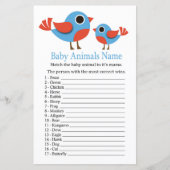 Bird Baby Animals Name Game (Vorderseite)