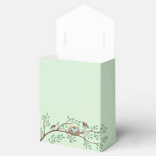 Bird Baby Shower Spring Geschenkschachtel (Geöffnet)