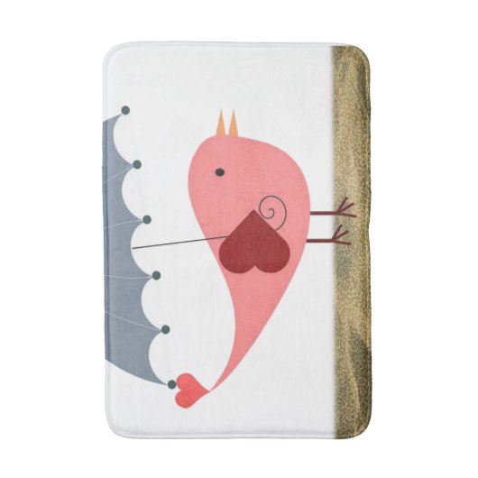 Bird Bad Bathmat Badematte (Vorderseite Vertikal)