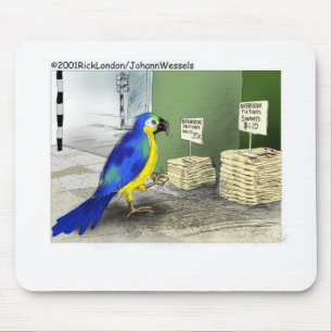 Bird Bad Fixtures Funny Gifts & T-Shirts Mousepad