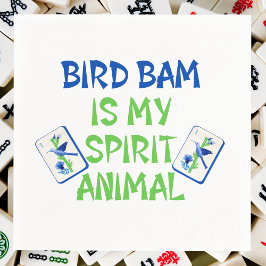 Bird Bam ist My Spirit Animal Mahjong Bird Tiles Serviette