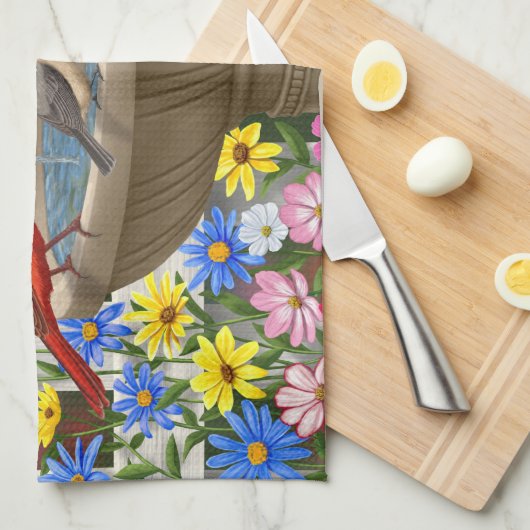 Bird Bath Geschirrtuch (Viertel Falte)