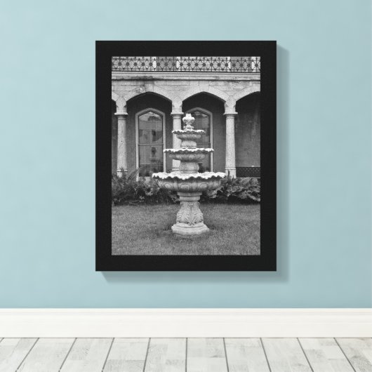 Bird Bath Leinwanddruck (Insitu (Holzboden))