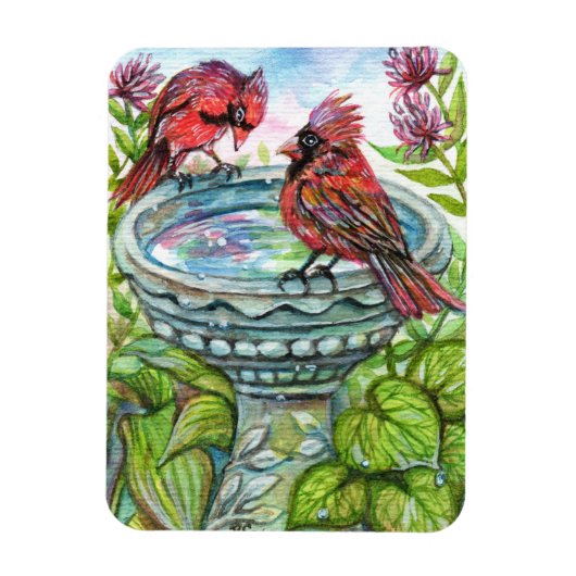 Bird Bath Magnet (Vertikal)