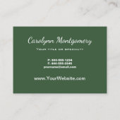 Bird Bath Visitenkarte (Rückseite)