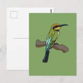 Bird Bee-Eater Bird Postkarte (Vorne/Hinten)