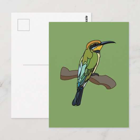 Bird Bee-Eater Bird Postkarte (Vorne/Hinten)