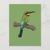 Bird Bee-Eater Bird Postkarte (Vorderseite)