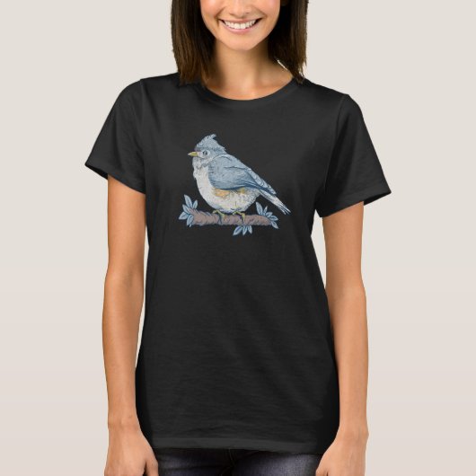 Bird Bird Watching Bird Watcher Birder Blue Jay Fl T-Shirt (Vorderseite)