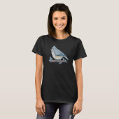 Bird Bird Watching Bird Watcher Birder Blue Jay Fl T-Shirt (Vorne ganz)