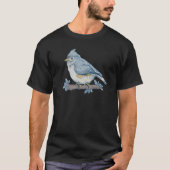 Bird Bird Watching Bird Watcher Birder Blue Jay Fl T-Shirt (Vorderseite)