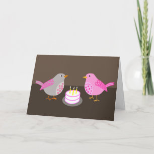 Bird Birthday Card Karte