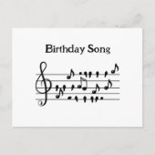 Bird Birthday Song, anpassbar Postkarte (Vorderseite)