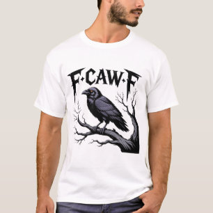 Bird Black Crow-Skull T-Shirt