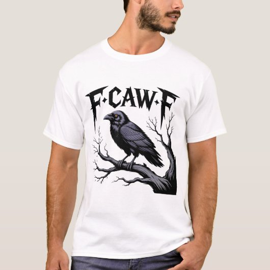 Bird Black Crow-Skull T-Shirt (Vorderseite)