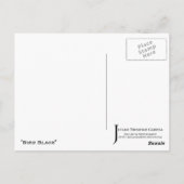 "Bird Black" JTG Art Postkarte (Rückseite)
