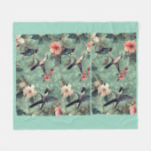 Bird Blanket Fleecedecke (Vorderseite (Horizontal))