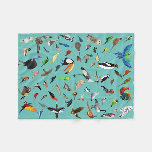 Bird Blanky Fleecedecke (Vorderseite (Horizontal))