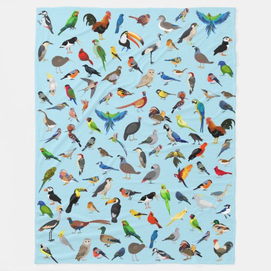 Bird Blanky Sortiment Zwei Fleece Blanket (Vorderseite)